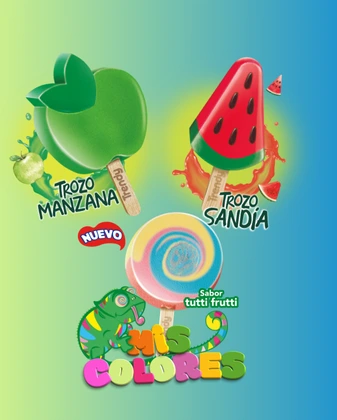 Helado Trendy  Trozos